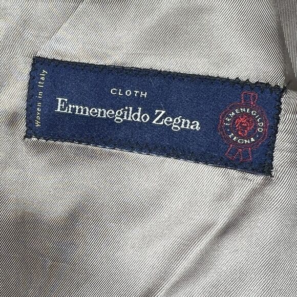 Ermenegildo Zegna Blazer Mens Size 42 Brown Jacket Two Buttons Made In Italy - Picture 15 of 16